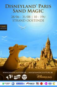 Affiche sculpture de sable